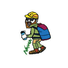 NANGA &times; USHIODA HIROAKI STICKER N2502-3L005Z画像