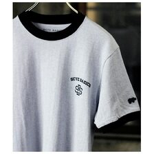 Scye 30/2 Cotton Jersey Print Ringer T-shirt 5725-21702画像