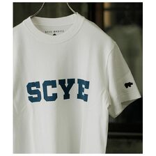 Scye 30/2 Cotton Jersey College Logo T-Shirt 5725-21701画像