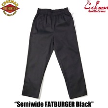 COOKMAN Chef Pants Semiwide FATBURGER Black 151-51846画像
