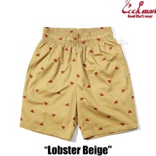 COOKMAN Chef Pants Short Embroidery Lobster Beige 231-51920画像