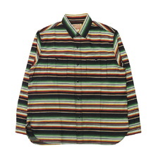 SUGAR CANE NATIVE AMERICAN SARAPE BORDER L/S WORK SHIRT SC29464画像