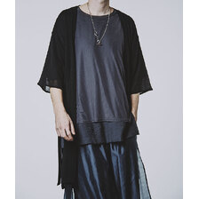 NO ID. BLACK バックタックチェンジングニットガウン 456010-247K画像