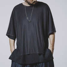 NO ID. BLACK シアーレイヤードC/N BIG-T 456006-248T画像