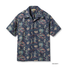 SUN SURF Lot No. SS39501 / COTTON LINEN SLUBYARN OPEN SHIRT &ldquo;HELE-MAI-E&rdquo;画像