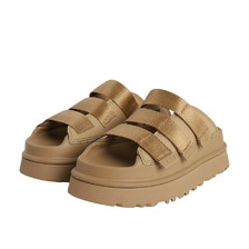 UGG GOLDENGLOW SLIDE DARK SAND 1167430画像