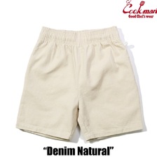 COOKMAN Chef Pants Short Denim Natural 231-51923画像