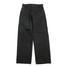 ONI DENIM Super Wide Straight 15oz Crushed Concrete Denim Black X Black ONI-222CCD画像