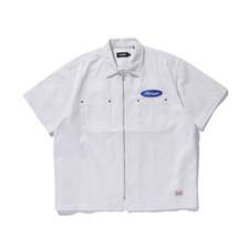 X-LARGE ZIP UP S/S WORK SHIRT 101252014001画像