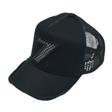 YOSHINORI KOTAKE 7 LOGO LAME MESH CAP BLACK画像