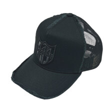 YOSHINORI KOTAKE 444 LOGO ENAMEL MESH CAP BLACK画像