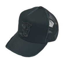 YOSHINORI KOTAKE 3 LOGO ENAMEL MESH CAP BLACK画像