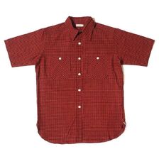 WAREHOUSE Lot 3056 SHORT SLEEVE CHECK WORK SHIRTS A柄(ギンガムチェック)画像