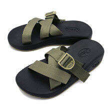 Chaco Ms CUSHZ SLIDE MOSSY-OLIVE JCH110021Z画像