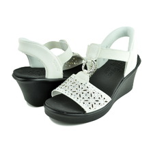 SKECHERS RUMBLE ON-DANCING AWAY SLIP-INS WHITE 119619-WHT画像