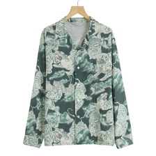 NIPOALOHA RAYON LONG SLEEVE ALOHA SHIRT(百虎) N25-RLSH03画像