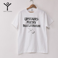 City Lights Bookstore "UPSTAIRS:POETRY BEAT LITERATUT" S/S PRINT TEE画像