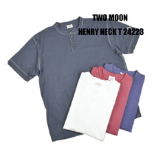 Two Moon no.24223 Henry neck tee画像