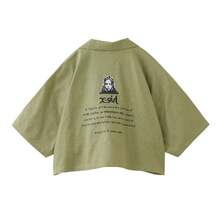 X-girl FACE OPEN COLLAR CROPPED SHIRT 105252014009画像