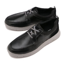 ROCKPORT TRUFLEX M CAYDEN MOC TOE BLACK-LEA CJ1385画像