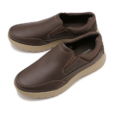 ROCKPORT PW 6000 SLIP ON BROWN-LEA CJ1213画像
