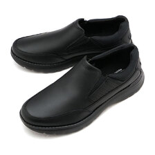 ROCKPORT PW 6000 SLIP ON BLACK-LEA CJ1211画像
