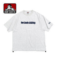 BEN DAVIS Lettered Draw String Heavy S/S Tee C-25580004画像