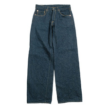 ONI DENIM Super Wide Straight 15oz Crushed Concrete Denim 緯糸グレイッシュオリーブ ONI-222CCD画像