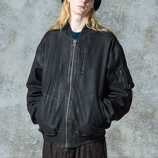 glamb Paraffin Coated Denim MA-1 GB0325-JKT03画像