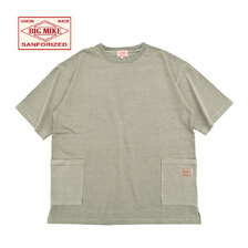 BIG MIKE 10OZ W Pocket Solid & Pigment S/S Tee 102528510/102518510画像