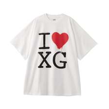 X-girl STENCIL I LOVE XG LOGO S/S BIG TEE DRESS 105252041007画像