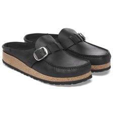 BIRKENSTOCK BUCKLEY OILED LEATHER (REGULAR) BLACK 1024897画像
