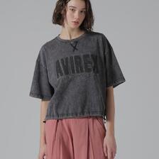 AVIREX FADE WASH SAGARA LOGO T-SHIRT 7835135605画像