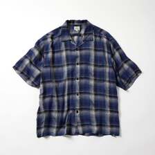 GOLD RAYON CHECK OPEN SHIRT GL39436画像