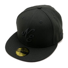NEW ERA 59FIFTY Tonal Logo クラシックロゴ ブラック 14667475画像