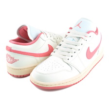 NIKE WMNS AIR JORDAN 1 LOW sail/pink salt-guava ice DC0774-109画像