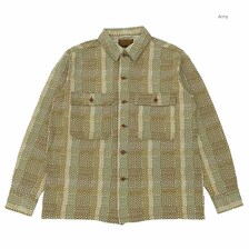 STUDIO D'ARTISAN NORAGI ARMY SASHIKO Long Sleeve SHIRT 5718画像