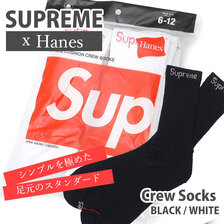 Supreme &times; Hanes Crew Socks画像