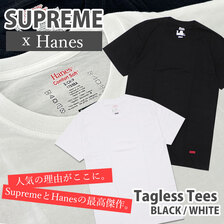 Supreme &times; Hanes Tagless Tee画像