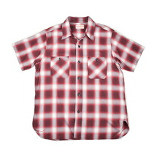 SUGAR CANE OMBRE CHECK S/S WORK SHIRT SC39519画像