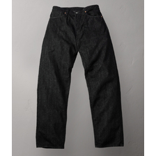 THE FLAT HEAD 12.5oz BLACK DENIM PANTS WIDE TAPERED FN-PA-DB004画像