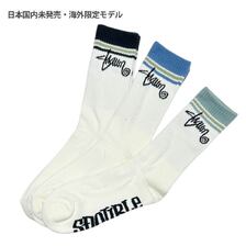 S/DOUBLE Stripe Shawn Script Crew Socks画像