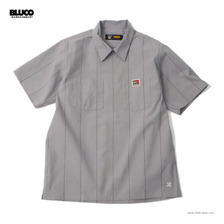 BLUCO PULLOVER STRIPE WORK SHIRT S/S 153-21-101画像
