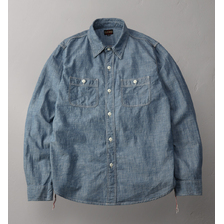 THE FLAT HEAD CHAMBRAY WORK SHIRT FN-SCK-010L画像