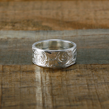 THE FLAT HEAD RING - SCROLL RING S - FN-JR-011画像