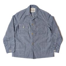 WAREHOUSE Lot 2195 INDIGO PINCHECK CHANGE BUTTON COVERALL画像