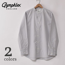 Gymphlex BAND COLLAR SHIRTS STRIPE GY-B0245 TRR画像