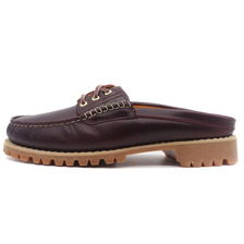 Timberland 3 EYE VIBRAM SOLE MULE BURGUNDY A6ETDEIW画像