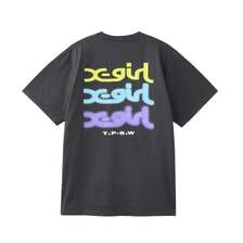 X-girl GLOW LOGO S/S TEE 105258011004画像