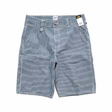 LEE Men's Legendary 100% Cotton Workwear Carpenter Short Railroad Stripe 112362308画像